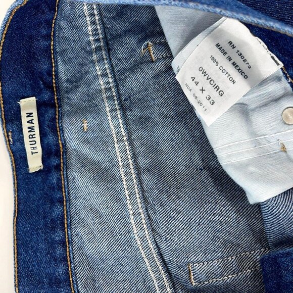 Wrangler Thurman Denim Jeans Mens Pants Classic Regular Boot Cut Fit 5 Pocket - Picture 4 of 14